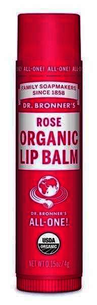 Dr. Bronner's - 有機玫瑰潤唇膏 (0.15 oz)